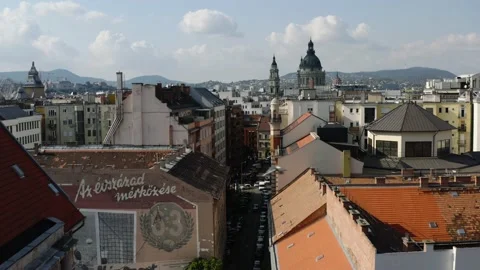 View of Budapest from the sky Stock-Footage 196876704