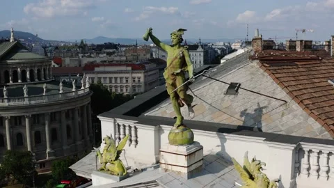 View of Budapest from the sky Stock-Footage 196876705