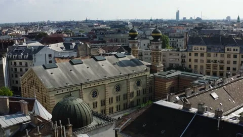 View of Budapest from the sky 库存影片 196876740