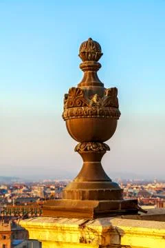 View of Budapest from St. Stephen Basilica Stock Photos