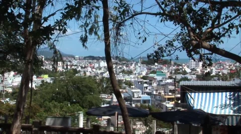 View from Buddha Statue in Vietnam Video stock 47453234