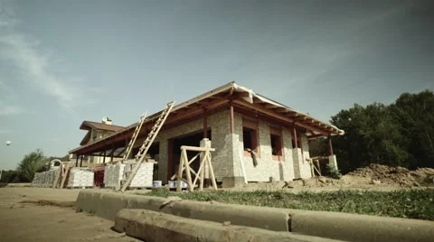 The view of building house Stock Footage 58539688