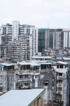 View on the building in Macau Stock Photos