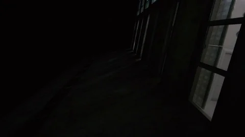 View of the building at night Stock Footage 91586181