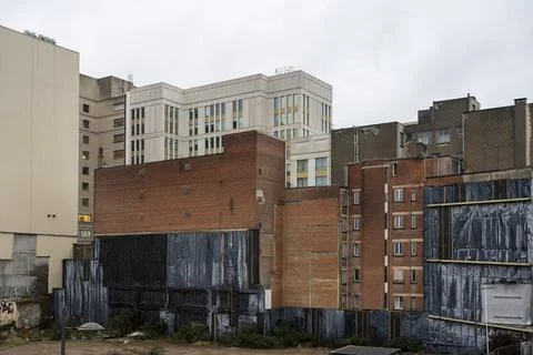 View on building plot for high rise construction and city development on Pe.. Stock Photos