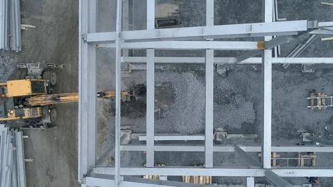 View of the building site Video stock 96565009