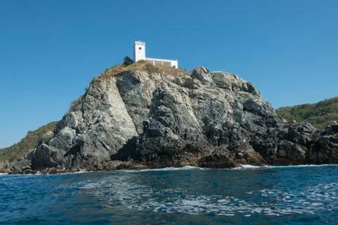 View of building on top of a cliff Stock Photos