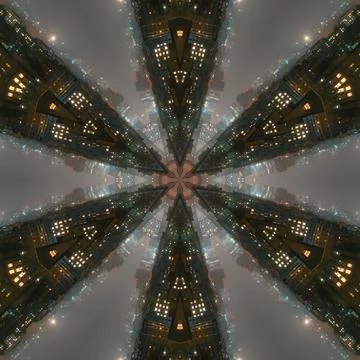 View of buildings Ilustración de archivo