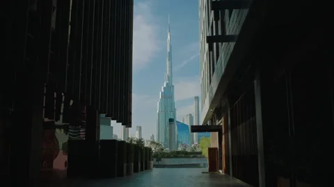 View of the Burj Khalifa. Stock Footage 237218691