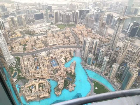 View from burj khalifa Stock Photos