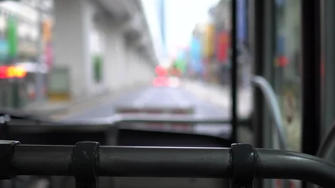 The view in the bus. Stock Footage 100676840