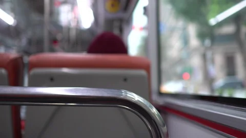 The view in the bus. Stock Footage 105055884