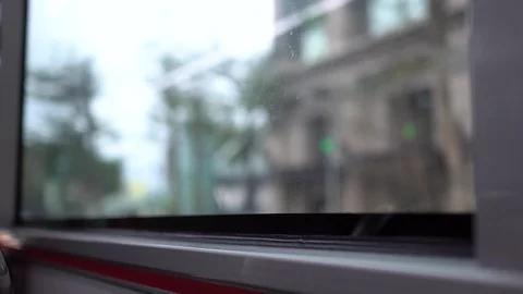 The view in the bus. Stock Footage 105055992