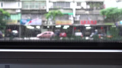 The view in the bus. Video stock 107433905