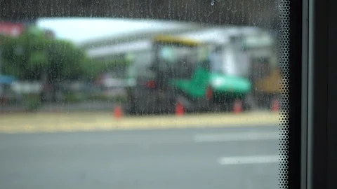 The view in the bus. Stock Footage 107434293