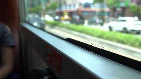 The view in the bus. Stock Footage 112244080