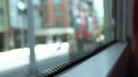 The view in the bus. Stock Footage 112246292