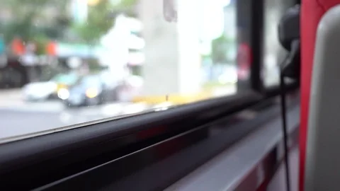 The view in the bus. Stock Footage 112293880