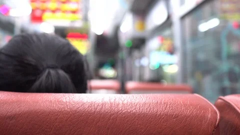 The view in the bus. Stock Footage 112295939