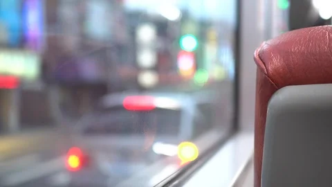 The view in the bus. Stock Footage 112299437