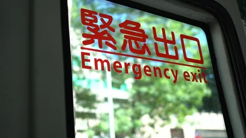 The view in the bus. Video stock 119876175