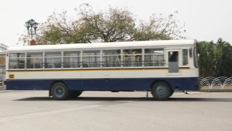 View of a bus going inside Ramoji Film City Hyderabad Stock-Footage 147687966