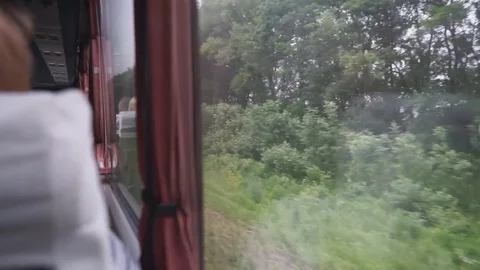 View from the bus window Stock Footage 77052308