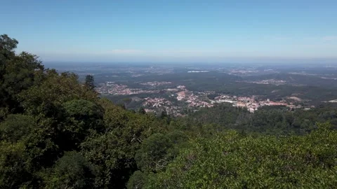 View from Bussaco, Portugal Stock Footage 138052675