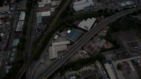 View from busy motorway Stock Footage 211453799