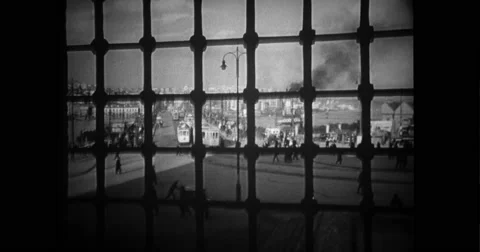 View of busy streets in Istanbul Stock Footage
