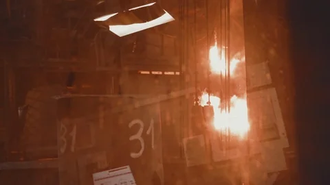 View from the cab of the support. Stock Footage 116774797