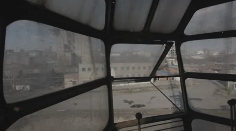 View from the cabin dockside crane Stock Footage 38084951