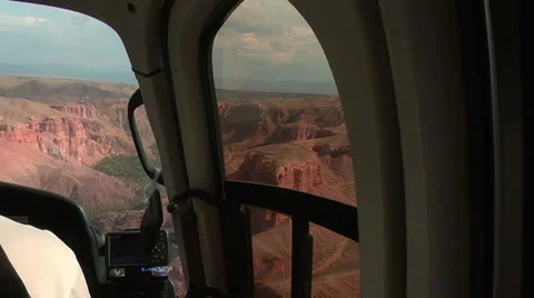 The view from the cabin of the helicopter Video stock 65149125