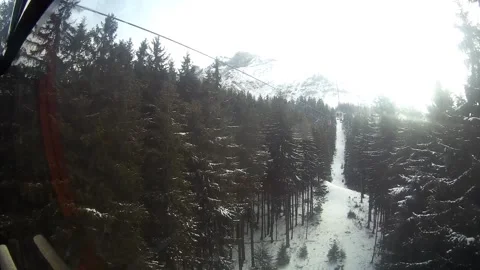 View from cable car, Switzerland Stock Footage 247037998