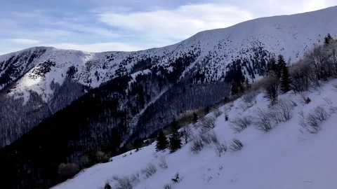 View from the Cable car Vratna - Chleb. Stock Footage 85058983