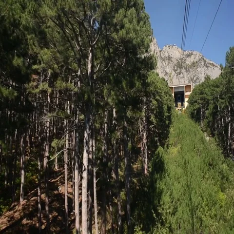 View from Cableway 2 Stock Footage 69510514