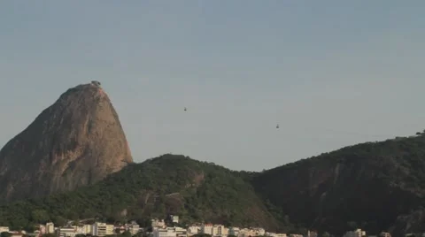 View of cableway on Sugarloaf Mountain Stock-Footage 51830294