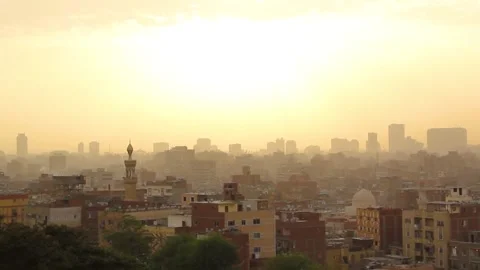 View of Cairo panorama Stock Footage 242050220