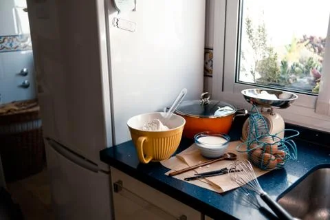 View of a cake preparation Fotos de archivo