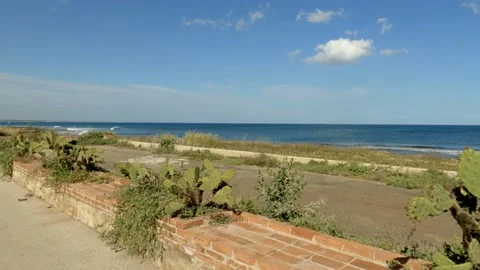 View of Calabernardo contrada, Noto, Sicily Stock Footage 152341053