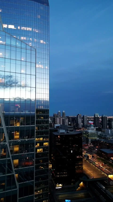 View of the Calgary Tower Stock Footage 315628123