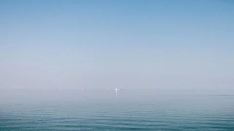 View of the calm sea 스톡 사진
