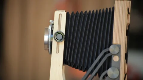 View Camera: Focus. Bellow Moving Forward and Backward Video stock 63375073
