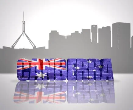 View of Canberra Ilustración de archivo