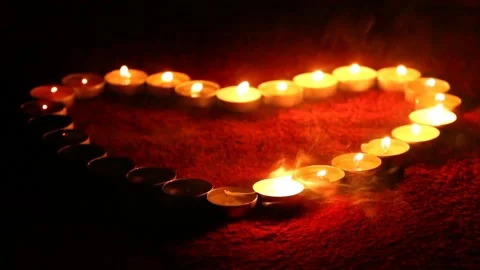 The view of the candles Video stock 233168173