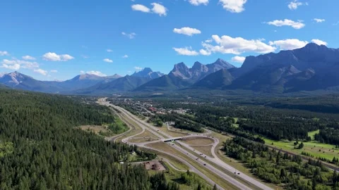 View of Canmore, Alberta Vidéo 283293475