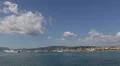 View Cannes Croisette Luxury Yachts French Riviera Cote d'Azur Hotels blue sky HD Footage