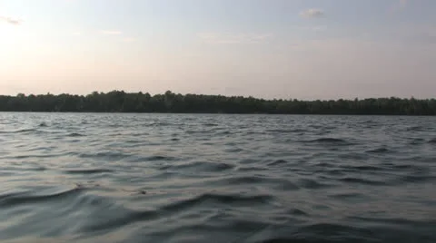 View from the canoe Stock Footage 25394588