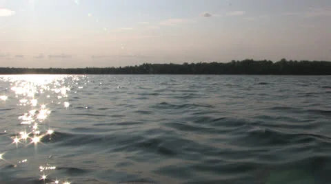 View from the canoe Stock Footage 25394653