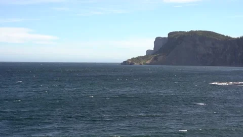 View of Cap Gaspe Stock Footage 142748726